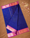 Chettinad Cottton Saree With Indigo Blue