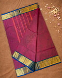 Chettinad Cottton Saree With Hot Pink