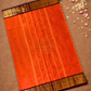 Chettinad Cottton Saree With Fire Orange