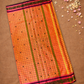Chettinad Cottton Saree With Pumpkin Orange