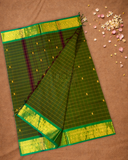 Chettinad Cottton Saree With Dark Green