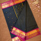 Chettinad Cottton Saree With Coal Black