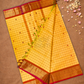 Chettinad Cottton Saree With Corn Yellow