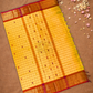 Chettinad Cottton Saree With Corn Yellow