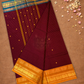 Chettinad Cottton Saree With Maroon Red
