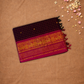 Chettinad Cottton Saree With Wine Red
