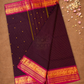 Chettinad Cottton Saree With Wine Red