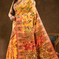 Floral woven design Silk blend Saree | Mustard Yellow