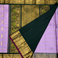 Pale purple Border Pure Handwoven Kanchi Silk Saree -204