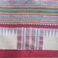 Beige & Wine Red Handloom Vidarbha Tussar Silk Saree with Multicolor Contrast Border -065
