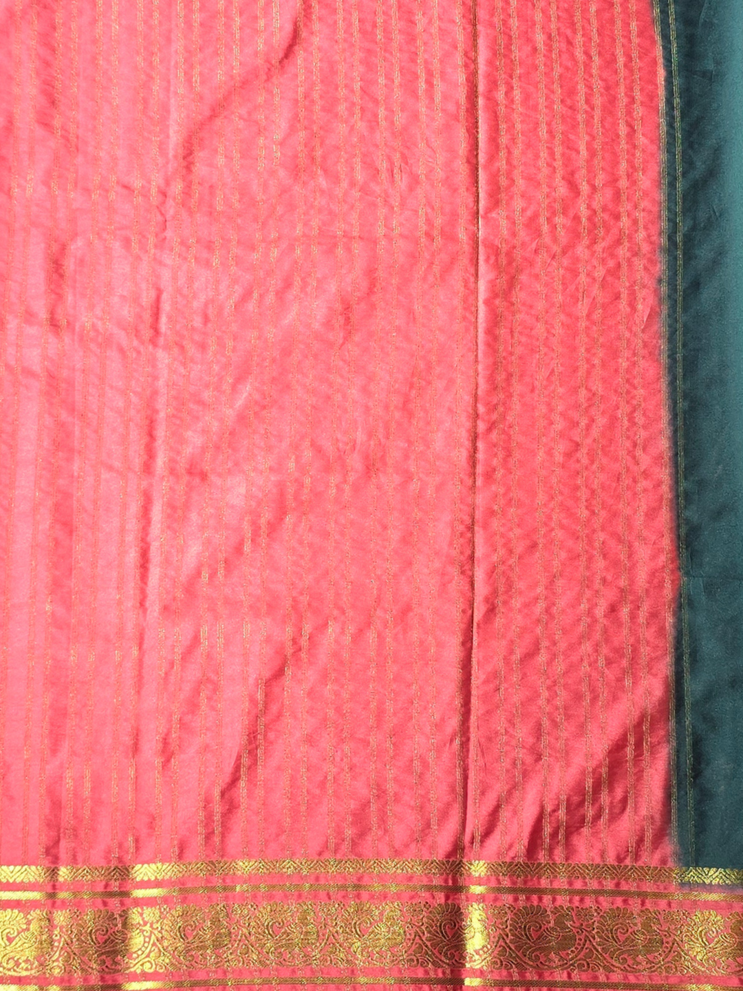 Classic Mysore Silk Saree  |  Deep Green
