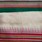 Handwoven Pure Vidarbha Tussar Silk Saree  |  Green and Red