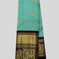 Handwoven Pure Gadwal Silk Saree  |  Turquoise Teal
