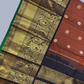 Handwoven Pure Gadwal Silk Saree  |  Mahogany Brown