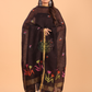 Warm Black Linen Jamdani 2-Piece Set Kurti & Dupatta (UNSTITCHED) - 079