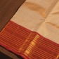 Silk Mark Certified Handloom Kanjivaram Silk Saree  |  Fire Orange