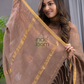 Desert Brown Linen X Linen 2-Piece Set Kurti & Dupatta (UNSTITCHED) - 110