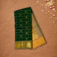 Pure Handloom Korvai Saree | Pine Green