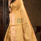 Mustard Yellow Cotton Silk Saree - 004