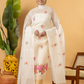 Classic Kota Doria Cotton Unstitched 2-Piece Kurti | Off-White