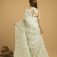 Light Green Jamdani Saree - 052 - indeloom