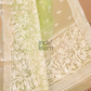 Organza Embroidery Saree With Pastel Green - 114