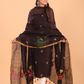 Warm Black Linen Jamdani 2-Piece Set Kurti & Dupatta (UNSTITCHED) - 079