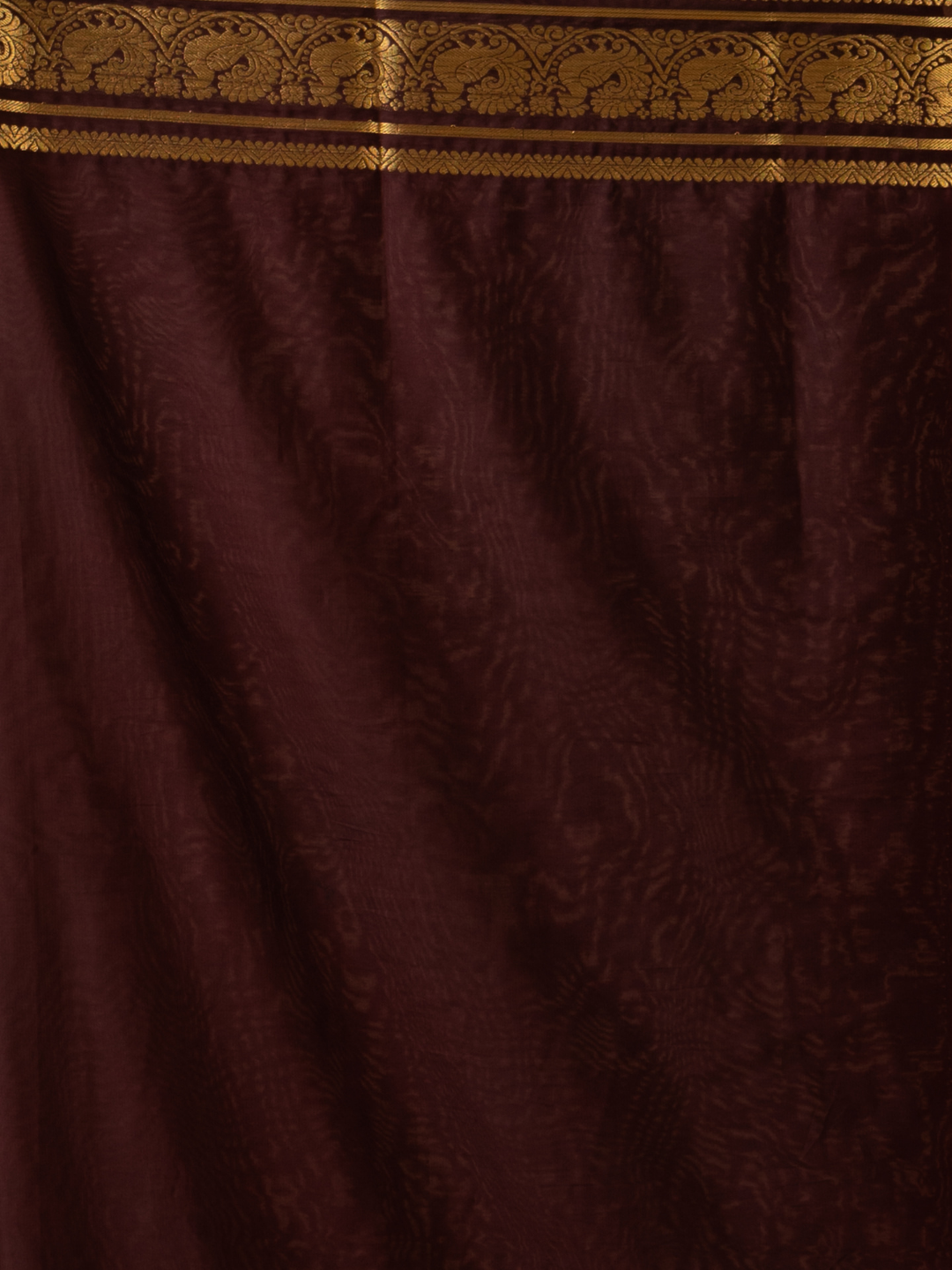 Classic Mysore Semi Silk Saree | Burnt Orange