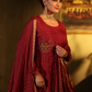 Apple Red Tissue 2-Piece Set Kurti & Dupatta (UNSTITCHED) - 312