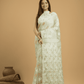 Light Green Jamdani Saree - 052 - indeloom