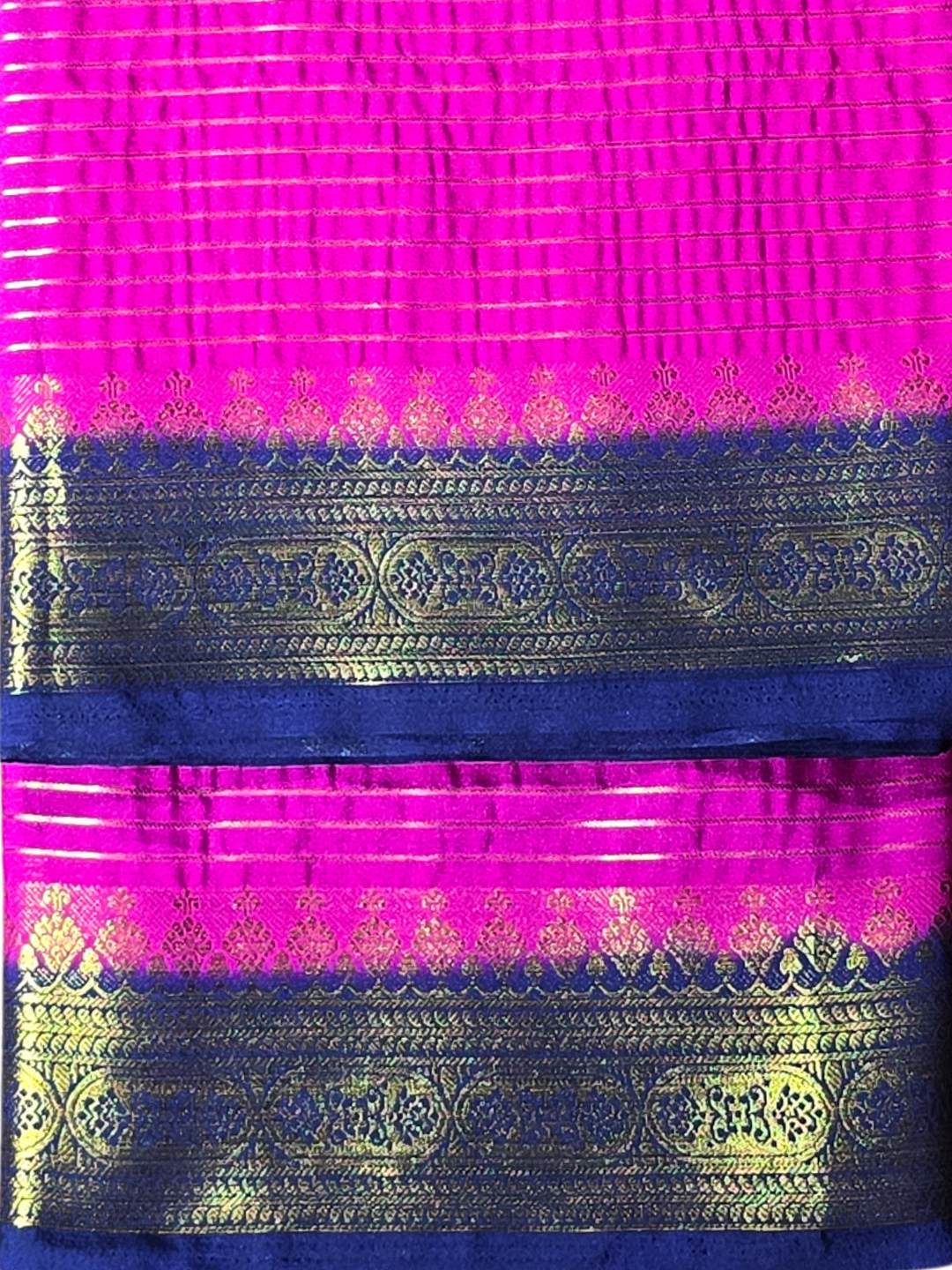 Classic Mysore Silk Saree  |  Rani Pink