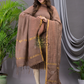 Desert Brown Linen X Linen 2-Piece Set Kurti & Dupatta (UNSTITCHED) - 110