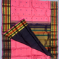 Handwoven Pure Gadwal Silk Saree  |  Blush Pink