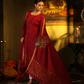 Apple Red Tissue 2-Piece Set Kurti & Dupatta (UNSTITCHED) - 312