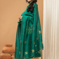 Bottle Green color Jamdani 2-Piece Set Kurti & Dupatta (UNSTITCHED) - 147