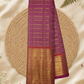 Handwoven Pure Gadwal Silk Saree  | Magenta Pink