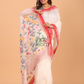 Matka Silk Saree With Pearl White - 141