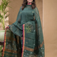Pine Green Pure Linen Suit 2-Piece Set Kurti & Dupatta (UNSTITCHED) -0631