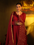 Apple Red Tissue 2-Piece Set Kurti & Dupatta (UNSTITCHED) - 312