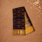 Pure Handloom Korvai Saree |Dark Brown