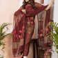 Handwoven Jamdani Muslin Kurti  |  Wine Red