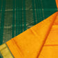 Handloom Korvai Silk Cotton Saree  |  Mustard Yellow