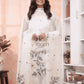 Handwoven Jamdani Muslin Unstitched 2-piece Kurti  |  Snow White
