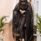 Handwoven Jamdani Muslin Unstitched 2-piece Kurti  |  Midnight Black