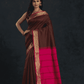 Pure Handloom Korvai Saree | Classic Korvai | Red and Brown