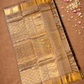 Pure Handloom Korvai Saree |Dark Brown
