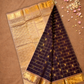 Pure Handloom Korvai Saree |Dark Brown