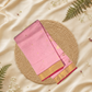 Handloom Chanderi Silk Cotton Saree  |  baby pink