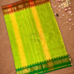 Chettinad Cottton Saree With Neon Green