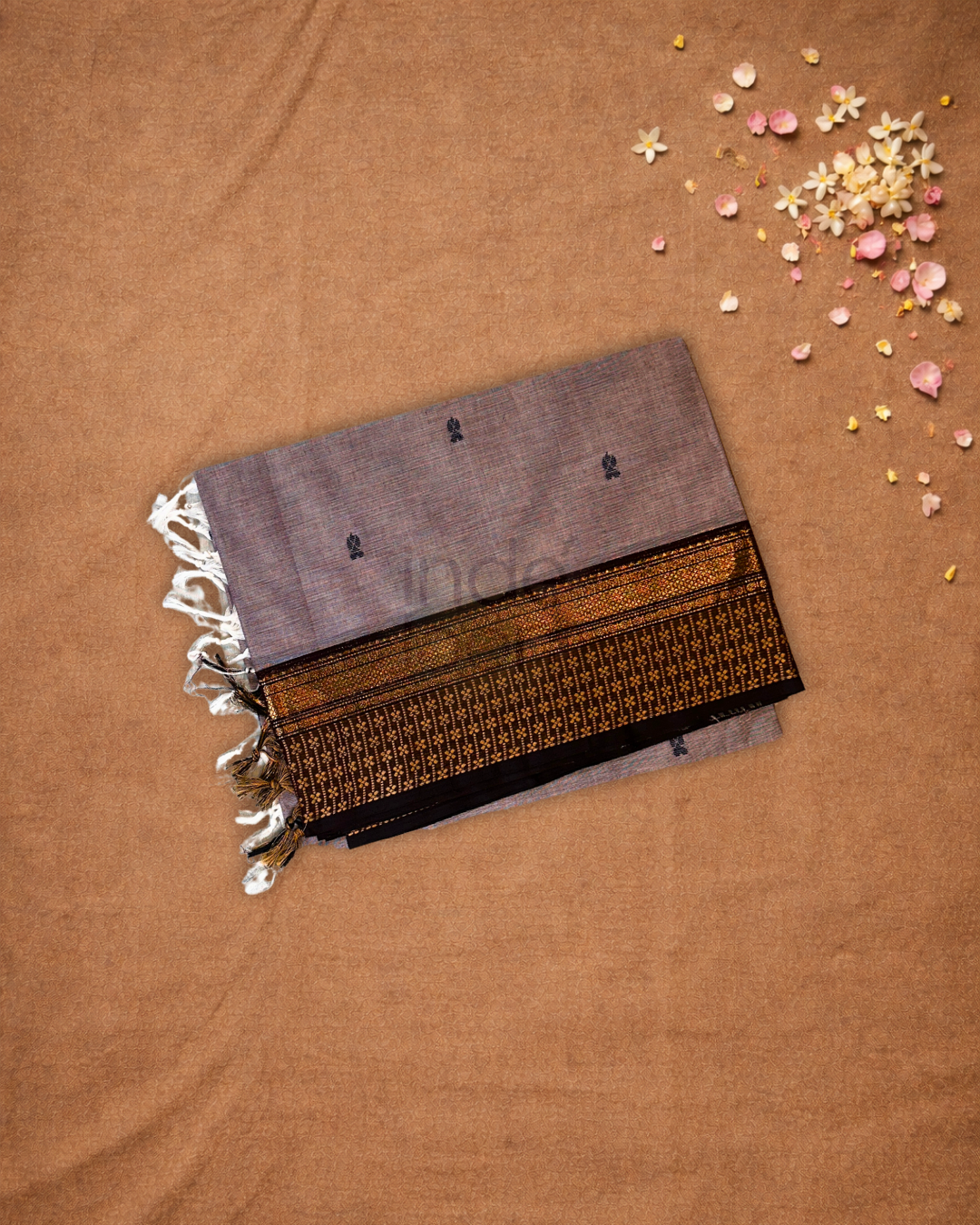 Chettinad Cottton Saree With Baby Pink